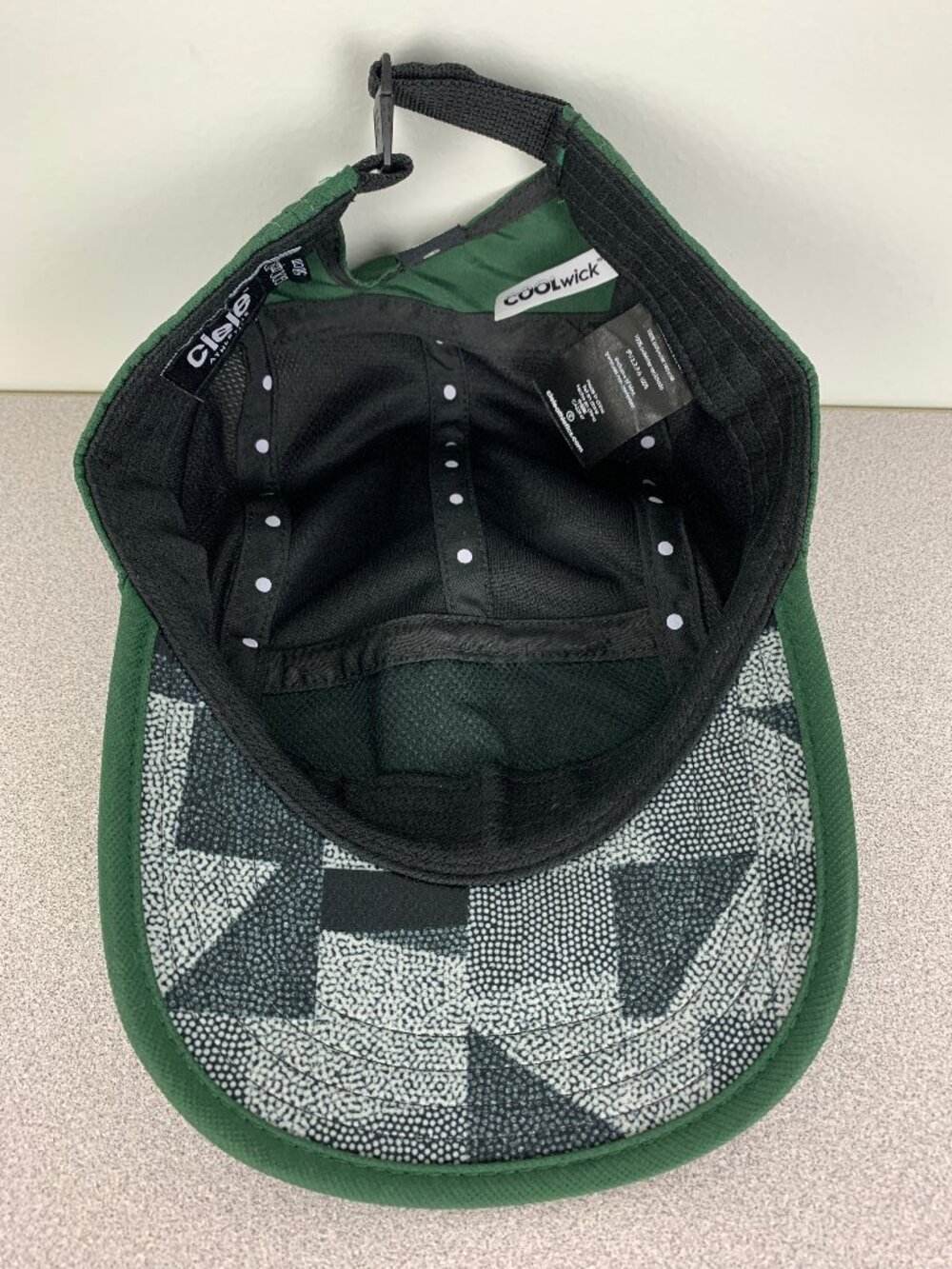 Ciele Athletics Coolwick Green Colorblock Hat Cap 58 cm Adjustable - Picture 5 of 8